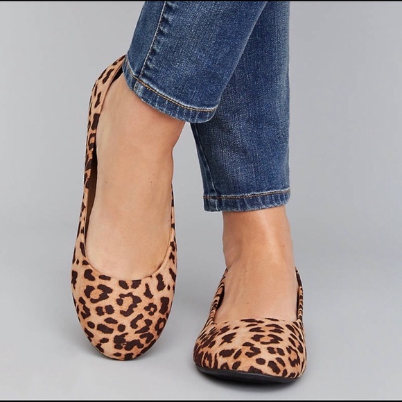 Lane‎ Bryant Leopard Print Ballet Flats - Picture 1 of 9